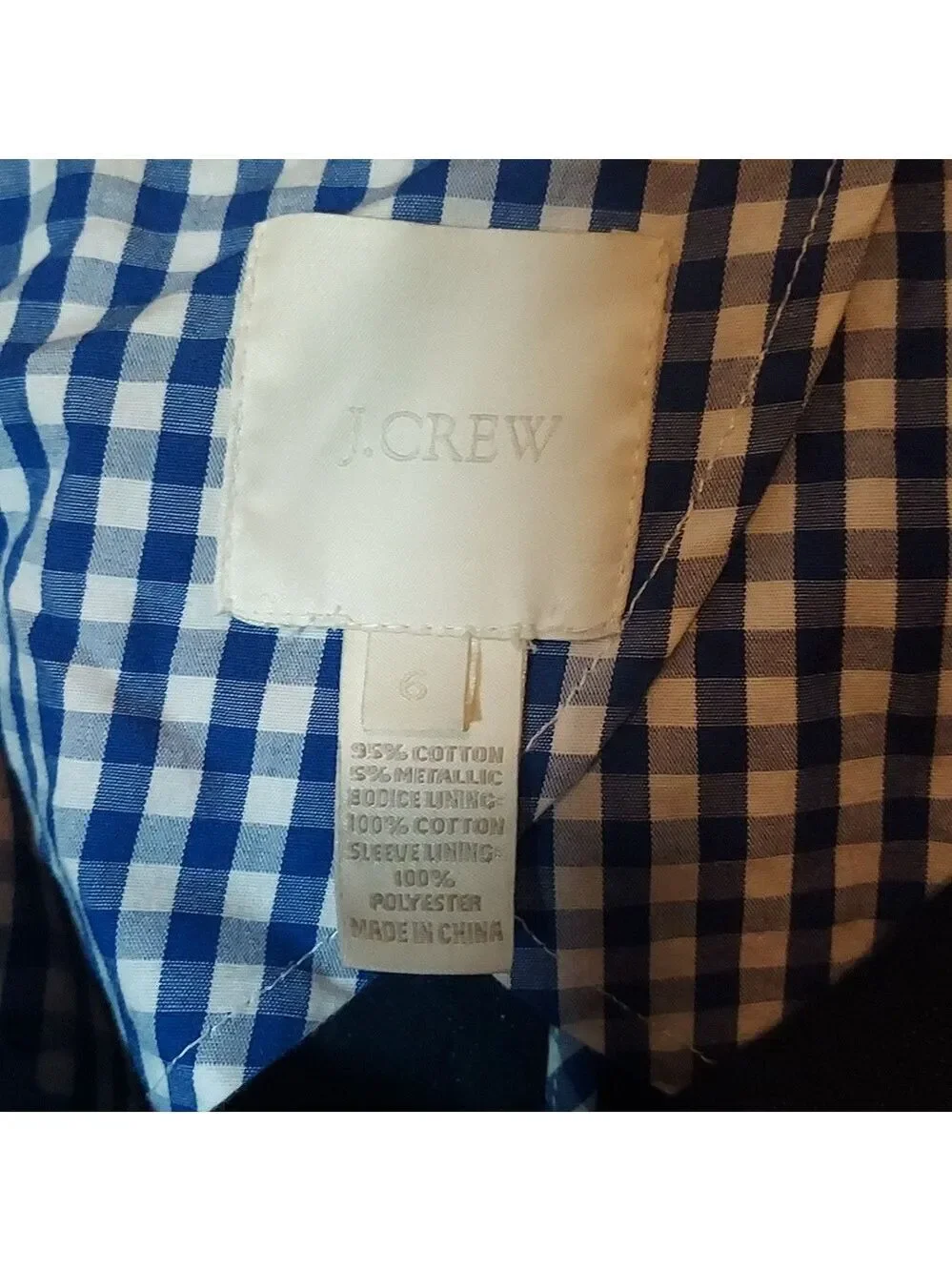 J Crew Metallic Denim Double Breasted Peacoat Size 6